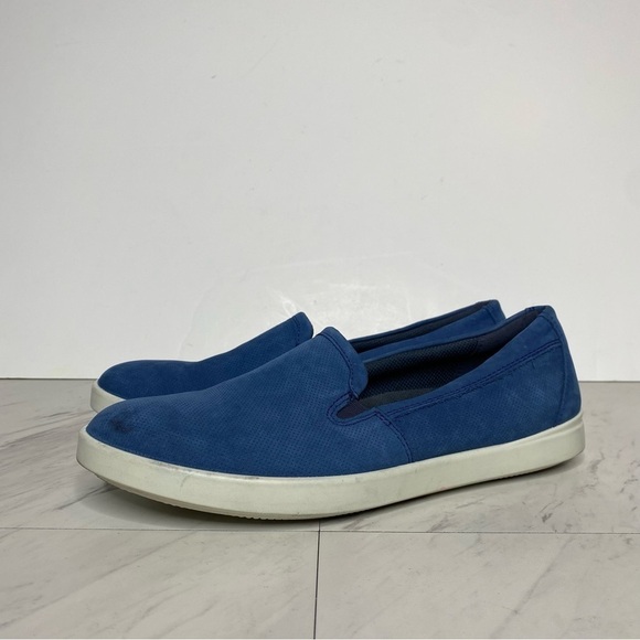 Ecco Barentz Blue Perforated Slip On Loafer 9 / 9.5 - Picture 13 of 13